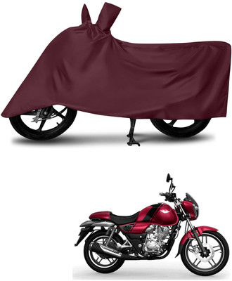 KEDIT Two Wheeler Cover for Bajaj(V12, Maroon)