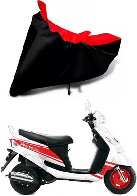 DSAMI Two Wheeler Cover for Mahindra(Rodeo UZO, Red, Black)