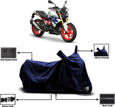 Amexride Two Wheeler Cover for BMW(G 310 R, Blue)