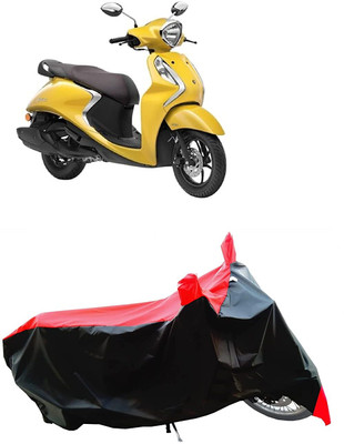 KEDIT Two Wheeler Cover for Yamaha(Fascino 125, Red)