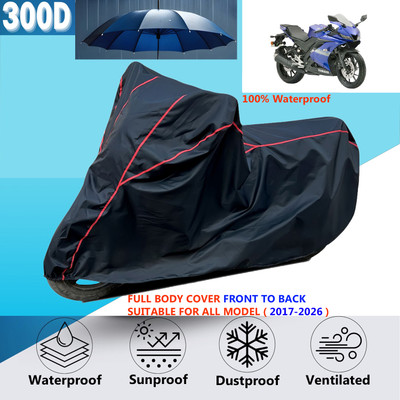 OliverX Waterproof Two Wheeler Cover for Yamaha(R15S, Black)