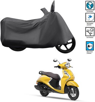 GOSHIV-car and bike accessories Waterproof Two Wheeler Cover for Yamaha(Fascino BS6, Grey)