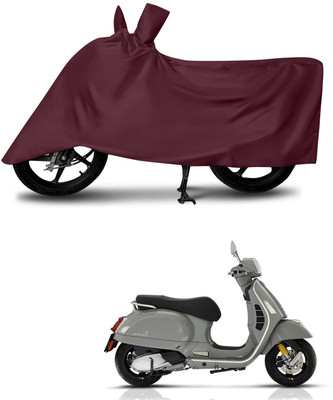 KEDIT Two Wheeler Cover for Vespa(GTS 300, Maroon)