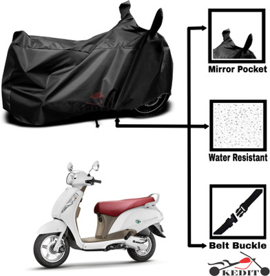 KEDIT Two Wheeler Cover for Suzuki(Access 125, Black)
