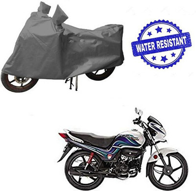 DeepShakshi AUTOMOTIVE Waterproof Two Wheeler Cover for Hero(Passion Pro TR, Grey)