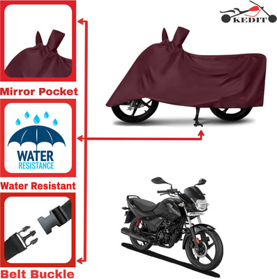 KEDIT Two Wheeler Cover for Hero(Passion Pro i3S, Maroon)