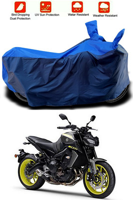 Mdstar Waterproof Two Wheeler Cover for Yamaha(MT 9, Blue, Blue)