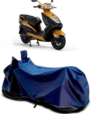 KEDIT Two Wheeler Cover for Ampere(Reo Elite BS6, Blue)