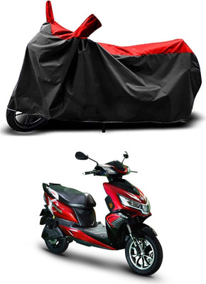 KEDIT Two Wheeler Cover for Okinawa(Praise, Red, Black)
