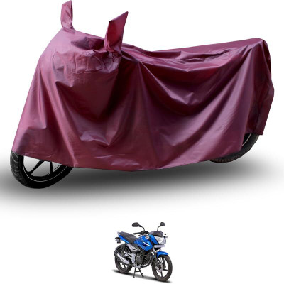 KEDIT Two Wheeler Cover for Bajaj(XCD 125cc, Maroon)