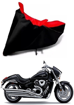 DSAMI Two Wheeler Cover for Suzuki(Intruder, Red, Black)
