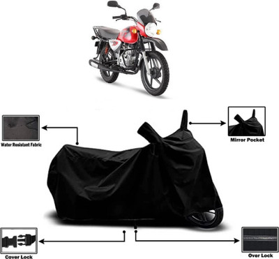 KEDIT Two Wheeler Cover for Bajaj(Boxer BM 150, Black)