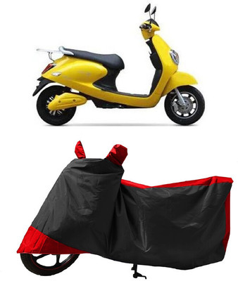 GROFATIK Two Wheeler Cover for Techo Electra(Electra 5S, Red)