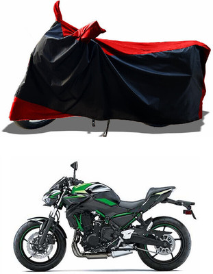 DeepShakshi AUTOMOTIVE Two Wheeler Cover for Kawasaki(Z650 BS6, Red)
