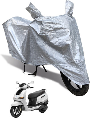 MOCKHE Waterproof Two Wheeler Cover for TVS(iQube Electric, Silver)