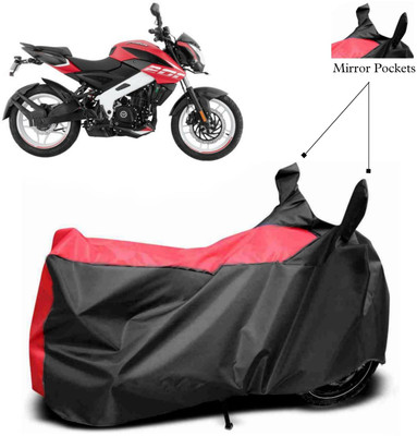 Mdstar Waterproof Two Wheeler Cover for Bajaj(Pulsar NS 200, Red)