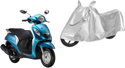 Sheen Waterproof Two Wheeler Cover for Yamaha(Fascino, Silver)