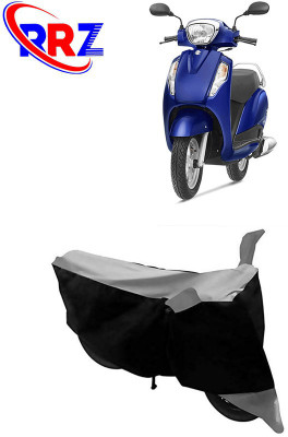 RRZ Waterproof Two Wheeler Cover for Suzuki(Access 125, Black, Grey)