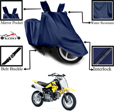 KEDIT Two Wheeler Cover for Suzuki(DR-Z50 BS6, Blue)