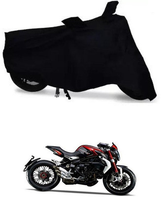 THE REAL ARV Waterproof Two Wheeler Cover for MV Agusta(Dragster800 RR, Black)