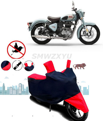 smwzxyu Two Wheeler Cover for Royal Enfield(Bullet 350 New, Red)