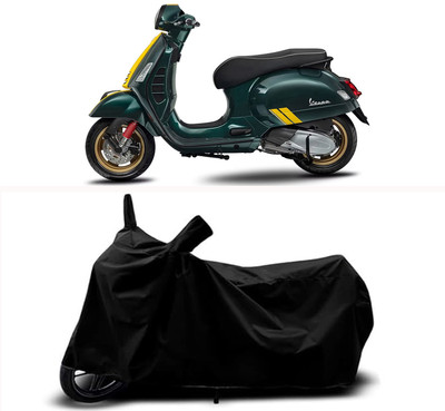 RABABLI Waterproof Two Wheeler Cover for Vespa(Vespa SXL 150, Black)