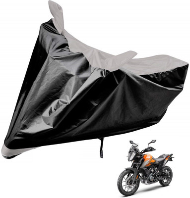 Auto Hub Two Wheeler Cover for KTM(390 Adventure, Silver)