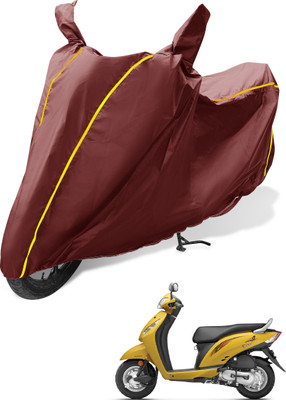 MOCKHE Waterproof Two Wheeler Cover for Honda(Activa i, Maroon)