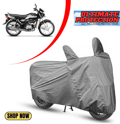 PAGORA Waterproof Two Wheeler Cover for Hero(HF Deluxe i3s, Grey)