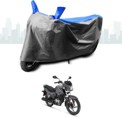SEBONGO Waterproof Two Wheeler Cover for Hero(Glamour BS6, Blue)