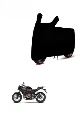 DeepShakshi AUTOMOTIVE Two Wheeler Cover for Honda(CB500F, Black)