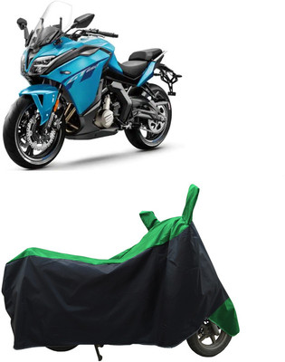 Coxtor Waterproof Two Wheeler Cover for CFMoto(650GT, Green)