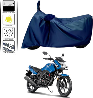 WMIZEXA Waterproof Two Wheeler Cover for Honda(CB Unicorn 160, Blue)
