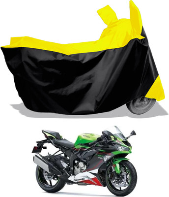 Amexride Two Wheeler Cover for Kawasaki(Ninja ZX-6R BS6, Multicolor)
