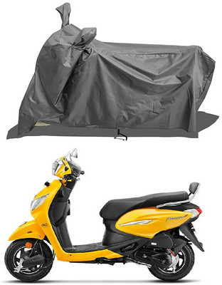 JC AutoHub Waterproof Two Wheeler Cover for Hero(Pleasure Plus, Grey)