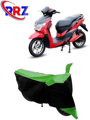 RRZ Waterproof Two Wheeler Cover for Hero Electric(Dash, Black, Green)