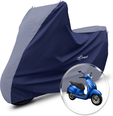 Neodrift Two Wheeler Cover for Bajaj(Chetak, Grey, Blue)