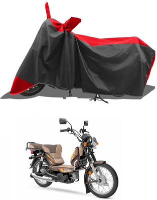 KEDIT Two Wheeler Cover for TVS(XL 100, Red, Black)