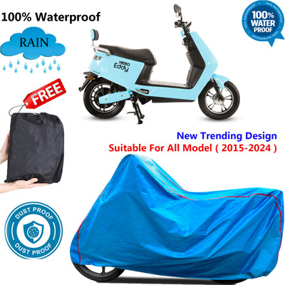 OliverX Waterproof Two Wheeler Cover for Hero(Electric E-Sprint, Blue)