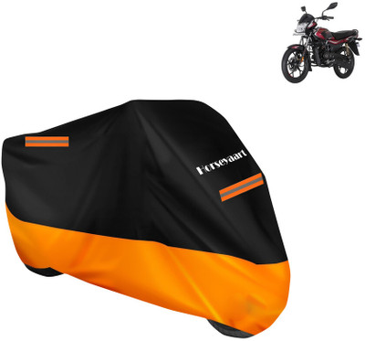 Horseyaart Waterproof Two Wheeler Cover for Bajaj(Platina 110 H-Gear BS6, Orange)