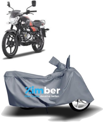 ZIMBER Two Wheeler Cover for Bajaj(V12, Grey)