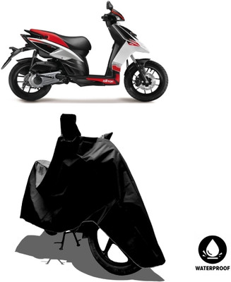 Amexride Waterproof Two Wheeler Cover for Aprilia(SR 150, Black)