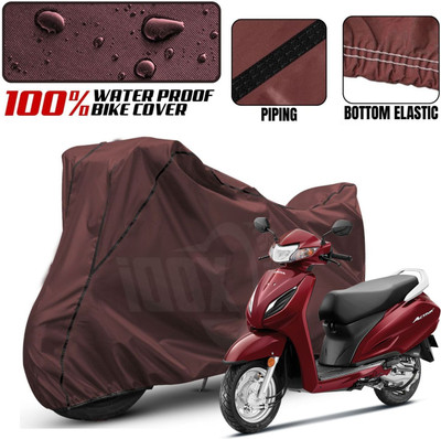 SThanaveX Waterproof Two Wheeler Cover for Honda(Activa 6G, Maroon, Black)