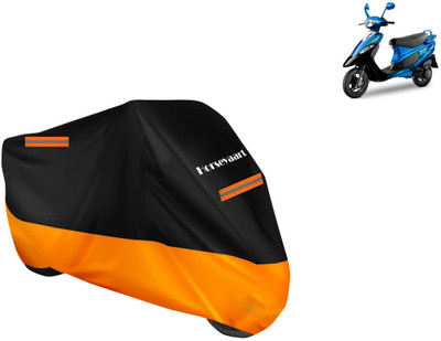 Horseyaart Waterproof Two Wheeler Cover for TVS(Scooty Pep Plus, Orange)