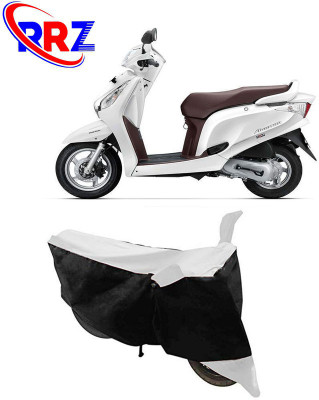 RRZ Waterproof Two Wheeler Cover for Honda(Aviator, Black, White)