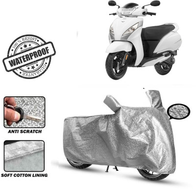 Autoinnovation Waterproof Two Wheeler Cover for TVS(Jupiter 125, Silver)