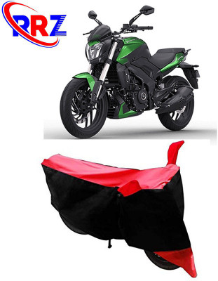 RRZ Waterproof Two Wheeler Cover for Bajaj(Dominar 400, Black, Red)