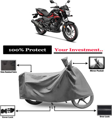 Amexride Two Wheeler Cover for Hero(Hunk, Grey)