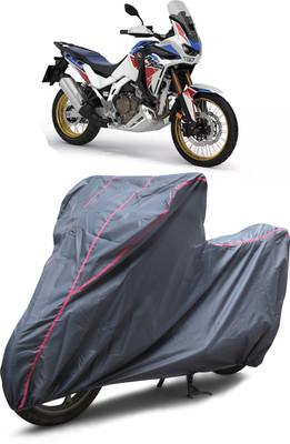 GGK RANTAL Waterproof Two Wheeler Cover for Honda(Africa Twin, Grey)