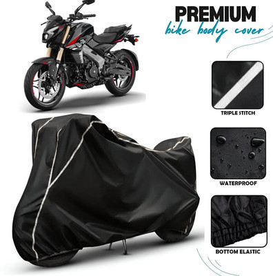 OliverX Waterproof Two Wheeler Cover for Bajaj(Pulsar 125, Black, White)